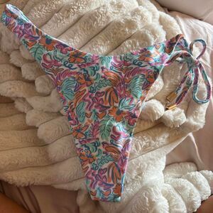 Hello Molly thong bikini bottom with tie side